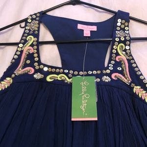 Navy blue Lilly Pulitzer resort collection dress